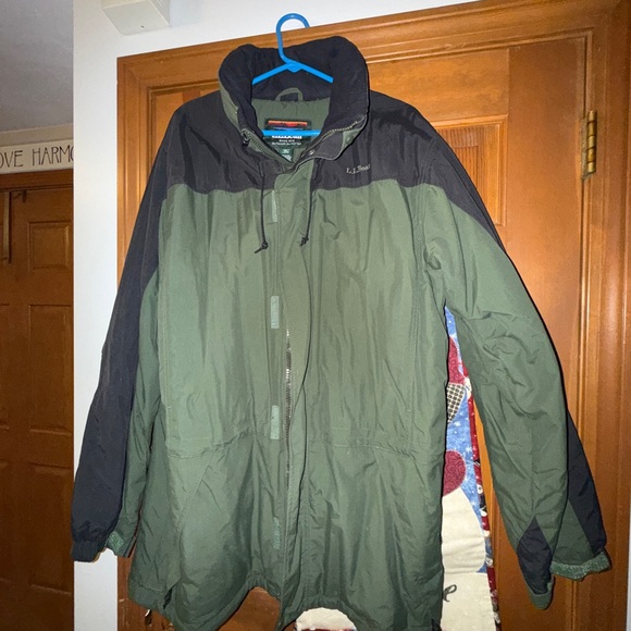 L.L. Bean Other - L.L. Bean Men's Tall Large Olive and Black Parka style Jacket